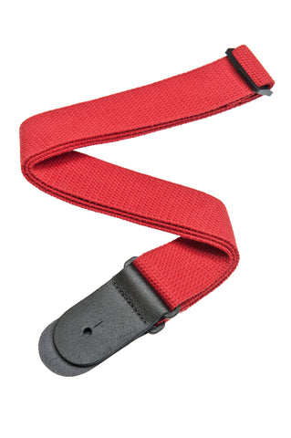 Planet Waves Cotton Guitar Strap, Red