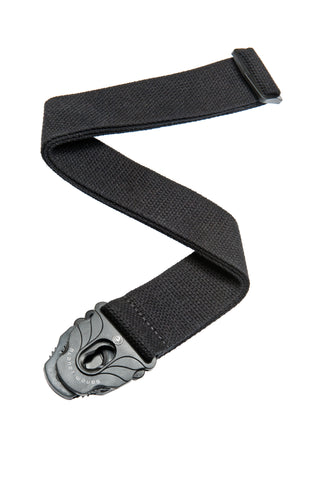 Planet Waves Planet Lock Cotton Guitar Strap, Black