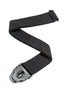 Planet Waves Planet Lock Cotton Guitar Strap, Black