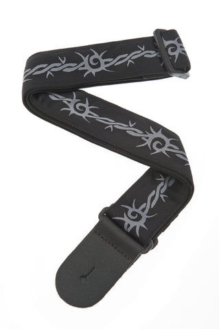 Planet Waves Woven Guitar Strap, Barbed Wire