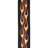 D'Addario Hot Rod Flame Guitar Strap, Red