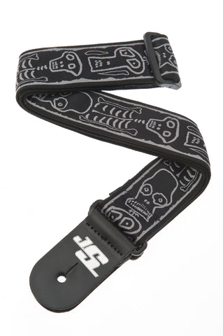 Planet Waves Joe Satriani Guitar Strap, Skull n' Bones