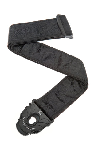 Planet Waves Planet Lock Guitar Strap, Black Satin