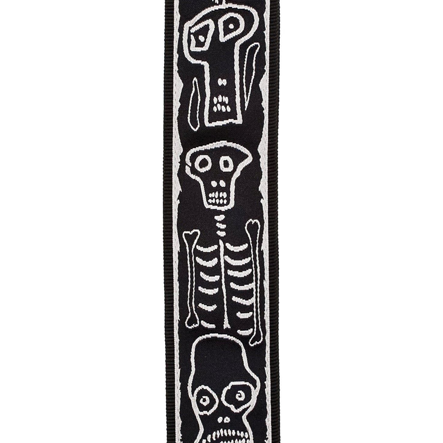 D'Addario Joe Satriani Planet Lock Guitar Strap, Skull N Bones