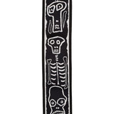 D'Addario Joe Satriani Planet Lock Guitar Strap, Skull N Bones