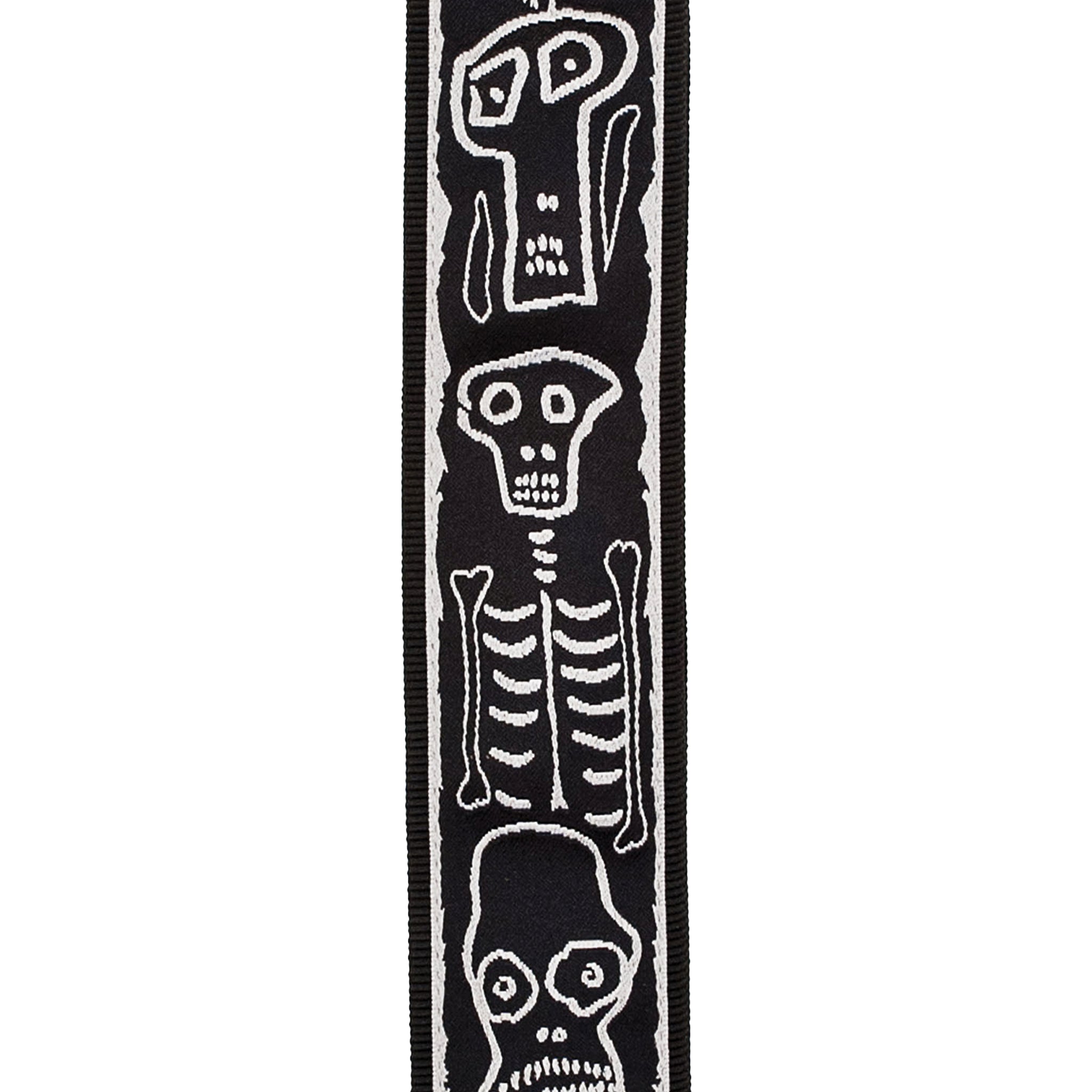 D'Addario Joe Satriani Planet Lock Guitar Strap, Skull N Bones