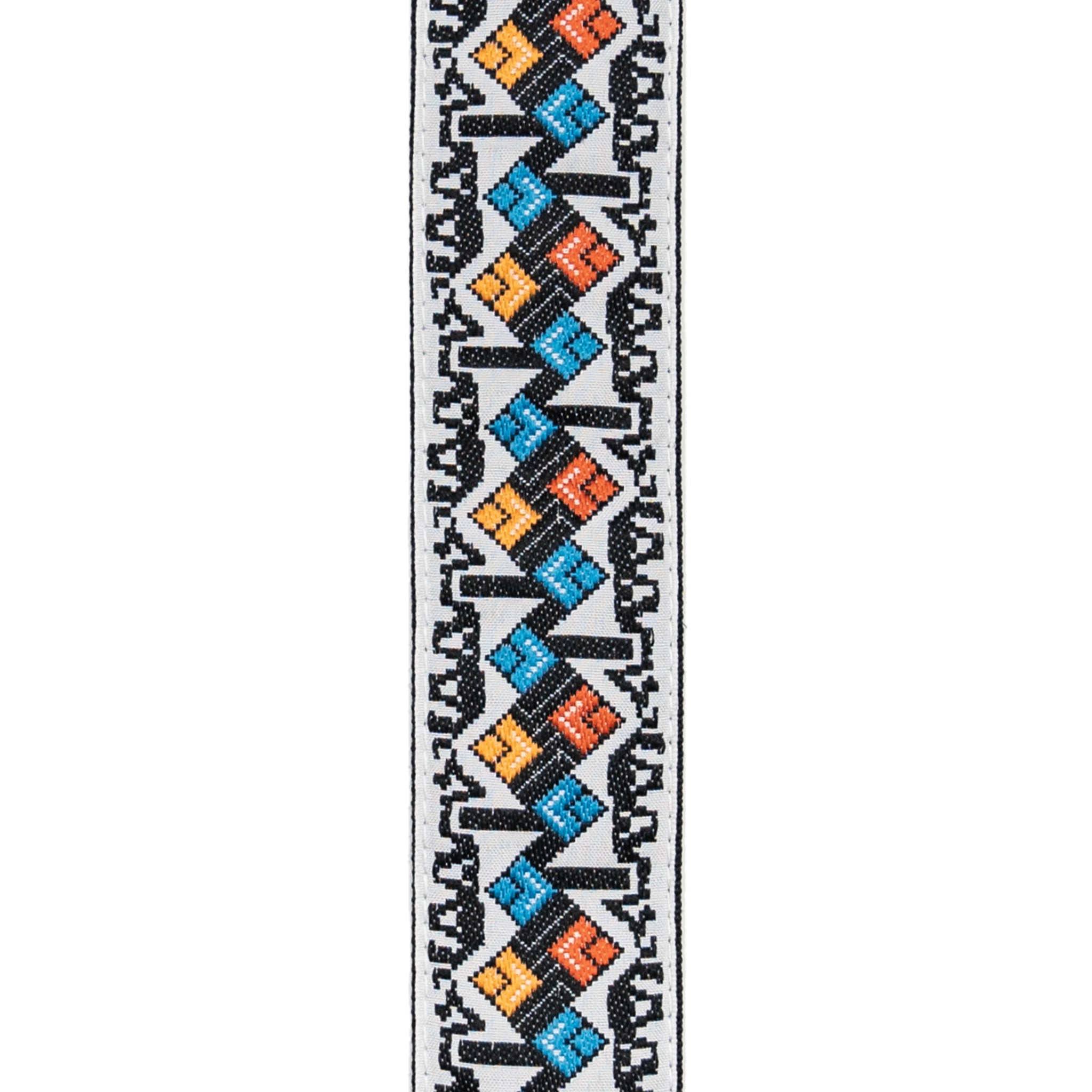 D'Addario Eco-Comfort Jacquard Woven Guitar Strap, White