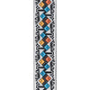 D'Addario Eco-Comfort Jacquard Woven Guitar Strap, White