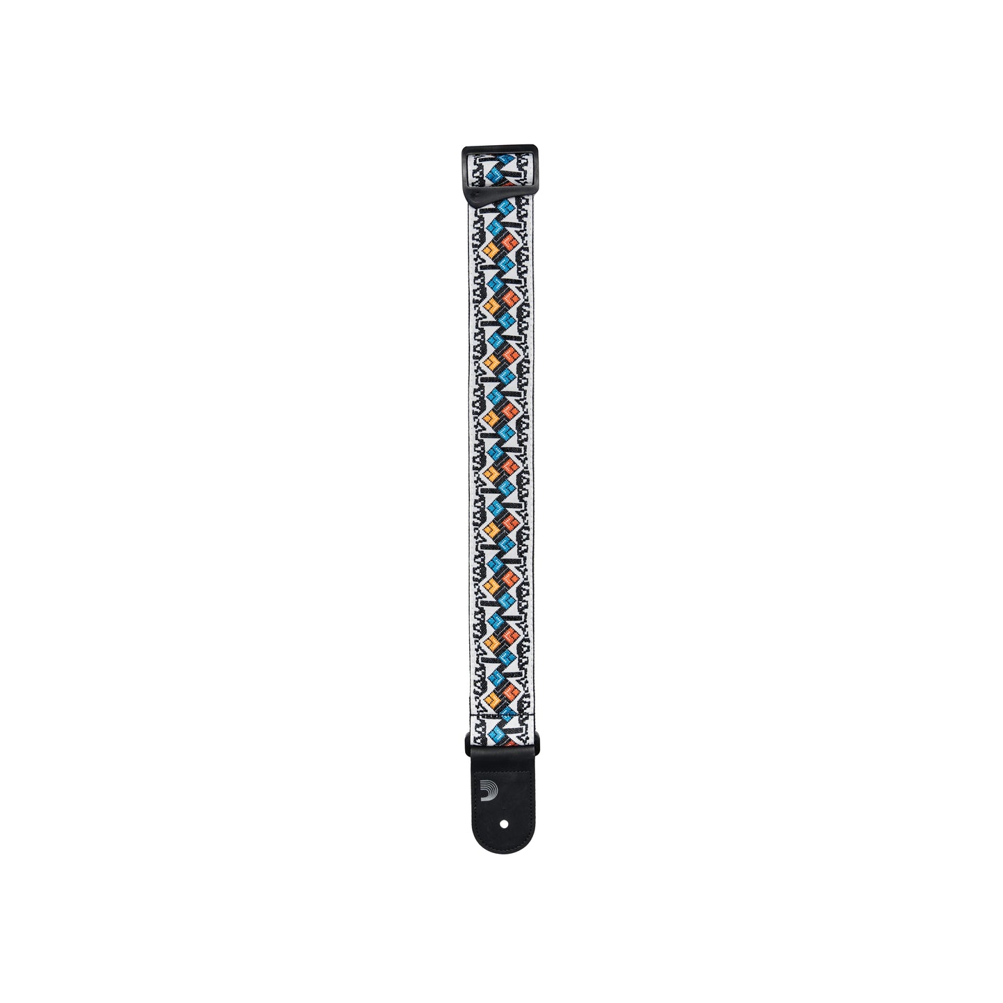 D'Addario Eco-Comfort Jacquard Woven Guitar Strap, White