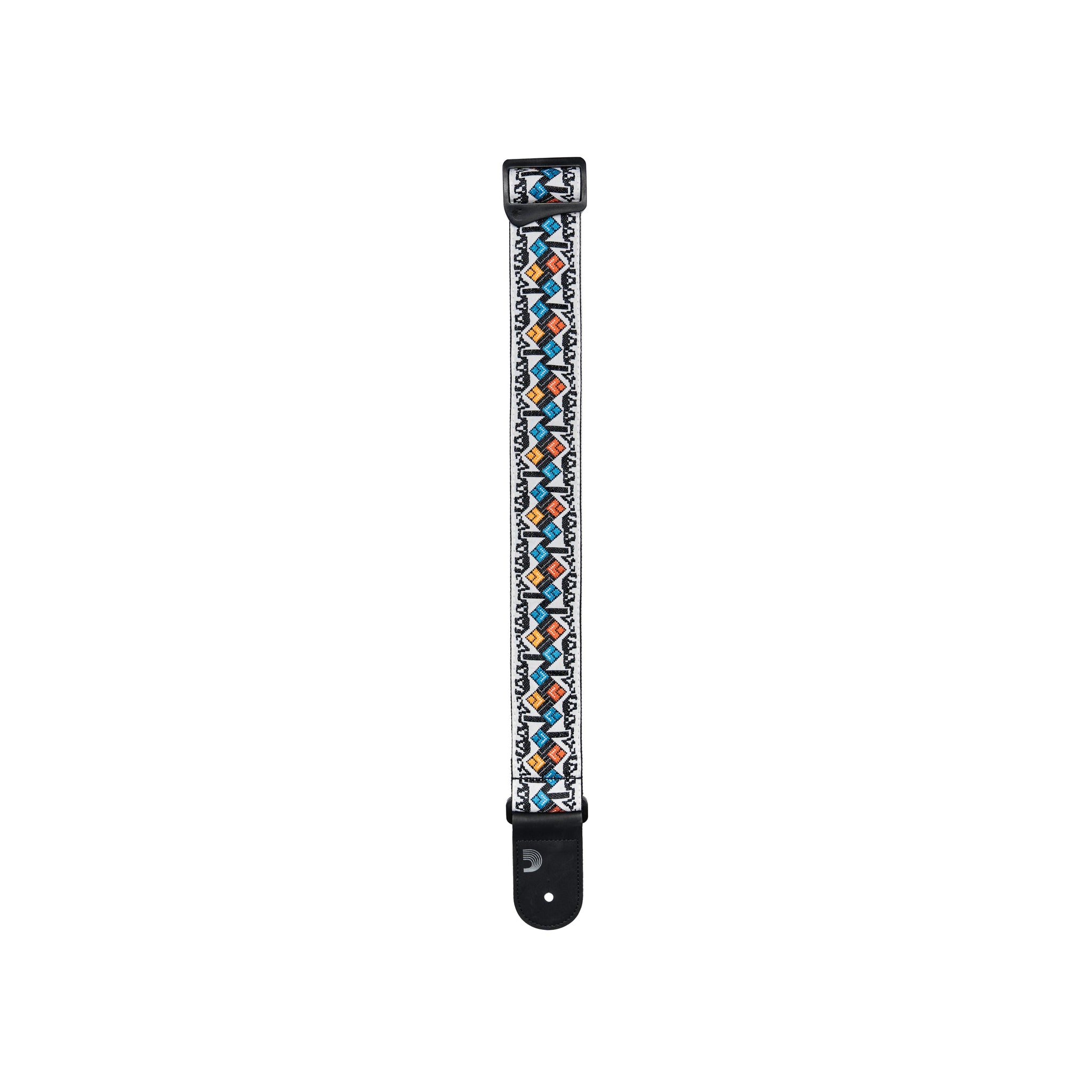 D'Addario Eco-Comfort Jacquard Woven Guitar Strap, White