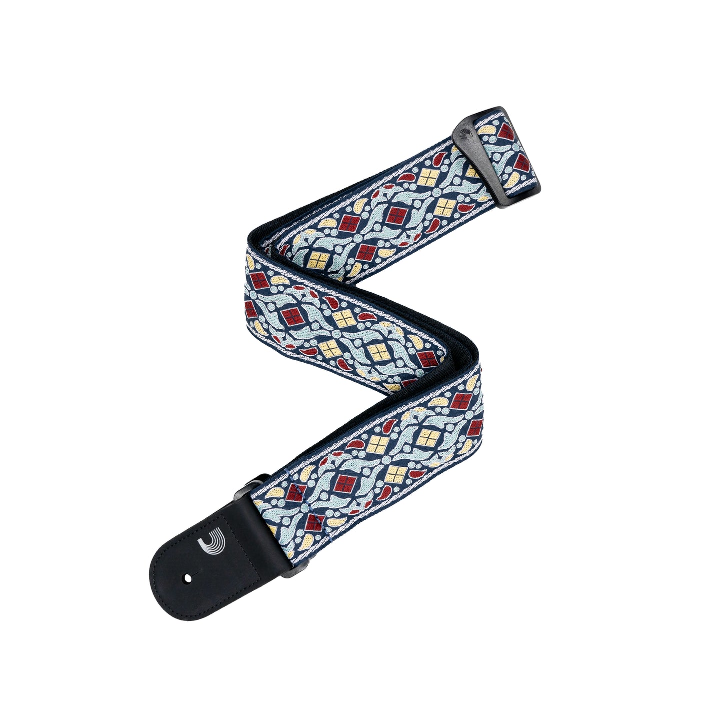 D'Addario Eco-Comfort Jacquard Woven Guitar Strap, Navy
