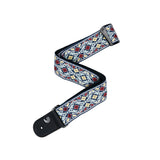D'Addario Eco-Comfort Jacquard Woven Guitar Strap, Navy
