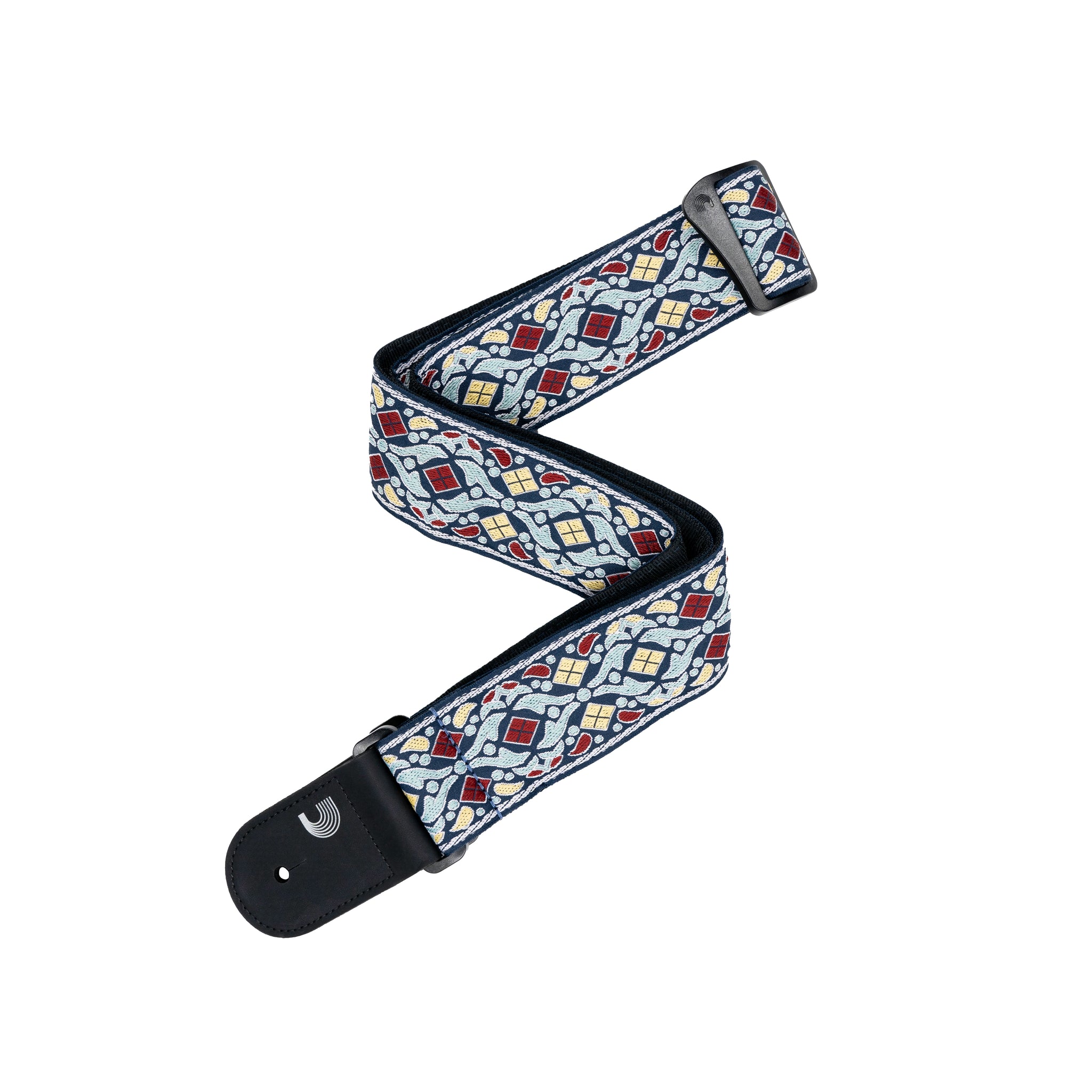 D'Addario Eco-Comfort Jacquard Woven Guitar Strap, Navy
