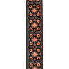 D'Addario Eco-Comfort Woven Guitar Strap, Brown & Orange