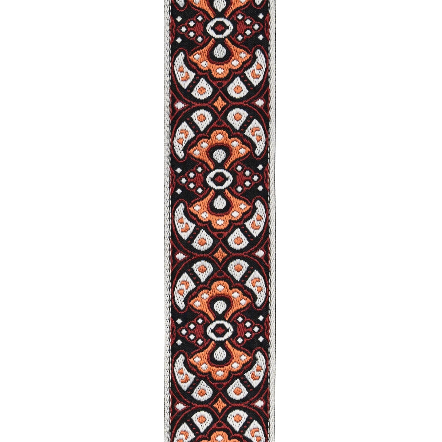 D'Addario Eco-Comfort Woven Guitar Strap, Red & Orange