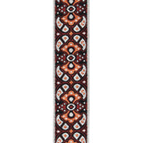 D'Addario Eco-Comfort Woven Guitar Strap, Red & Orange
