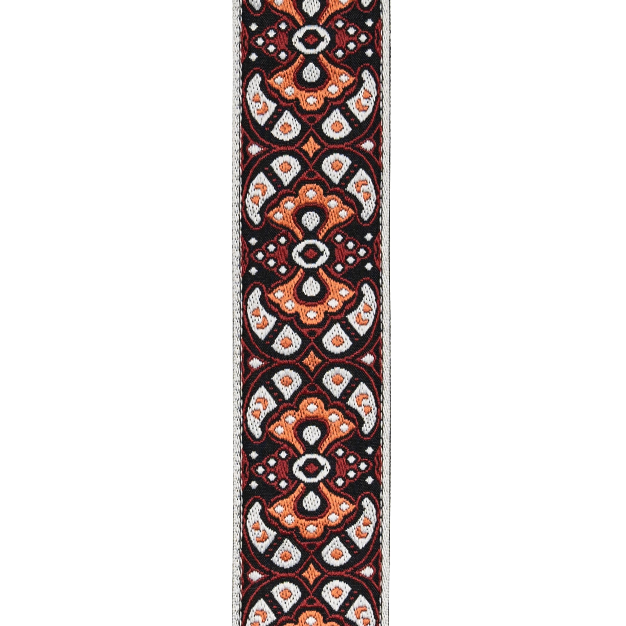 D'Addario Eco-Comfort Woven Guitar Strap, Red & Orange