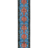 D'Addario Eco-Comfort Woven Guitar Strap, Blue & Orange