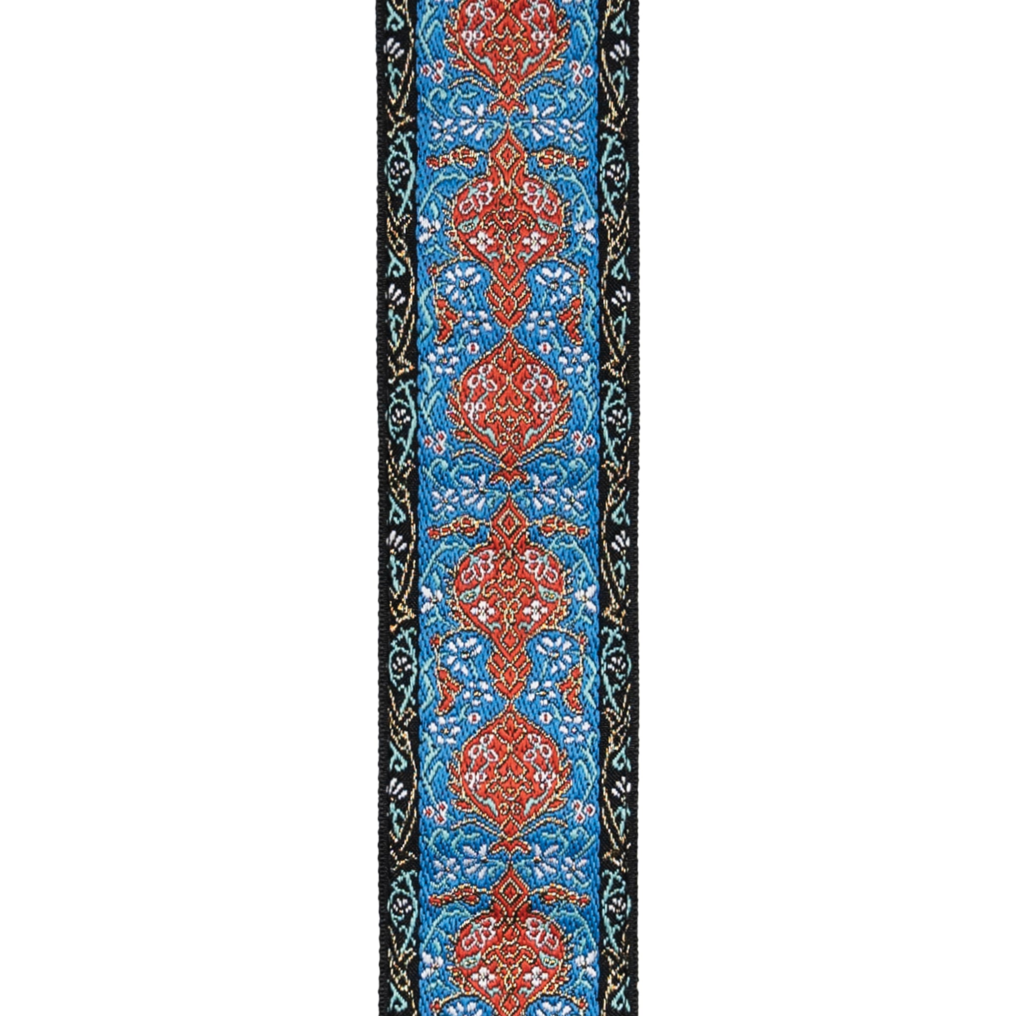 D'Addario Eco-Comfort Woven Guitar Strap, Blue & Orange