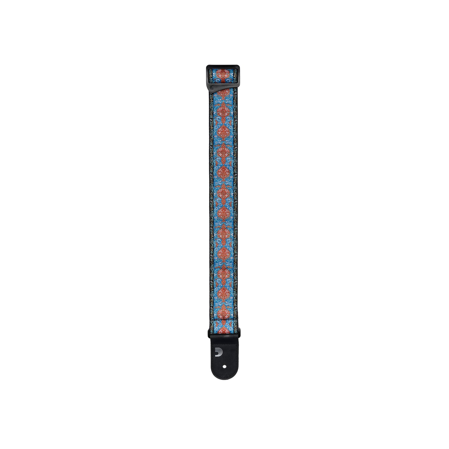 D'Addario Eco-Comfort Woven Guitar Strap, Blue & Orange