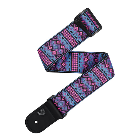 D'Addario Eco-Comfort Outrun Woven Guitar Strap, Aztec