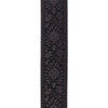 D'Addario Pad Lock Woven Guitar Strap, Monterey Black Tubular