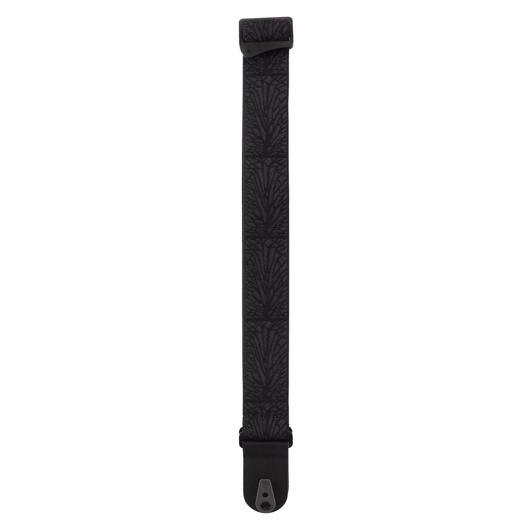 D'Addario Pad Lock Woven Guitar Strap, Lightning Black Tubular