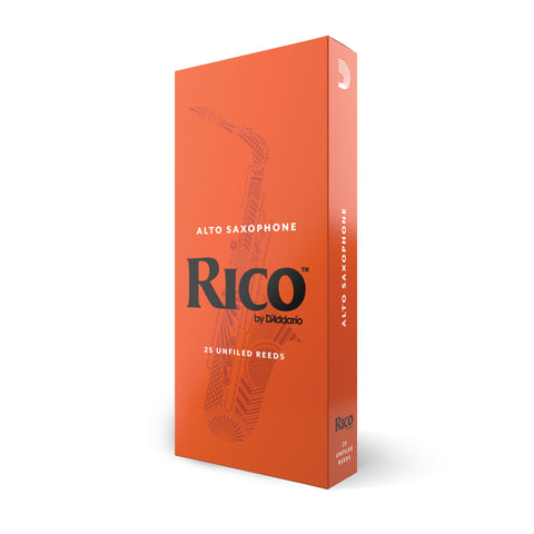 Rico Alto Saxophone Reeds, Strength 1.5, 25-pack