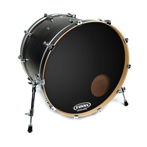 Evans EQ3 Resonant Black Bass Drum Head, 26 Inch