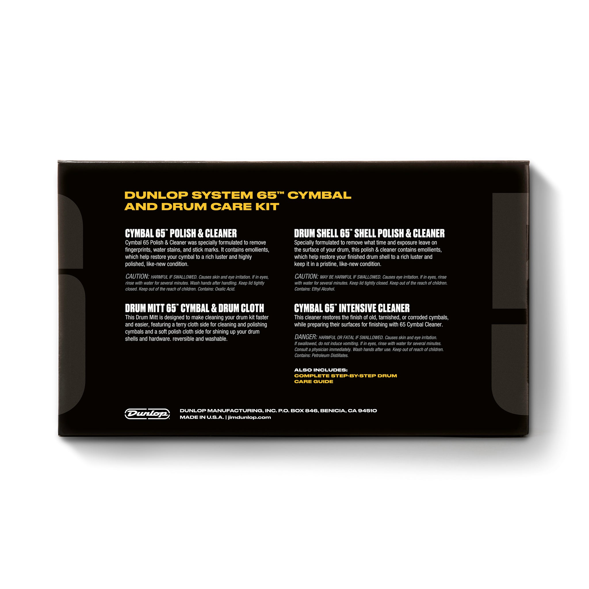 Dunlop 6400 System 65 Cymbal And Drum Care Kit