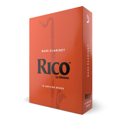 Rico by D'Addario Bass Clarinet Reeds, Strength 3, 10 Pack