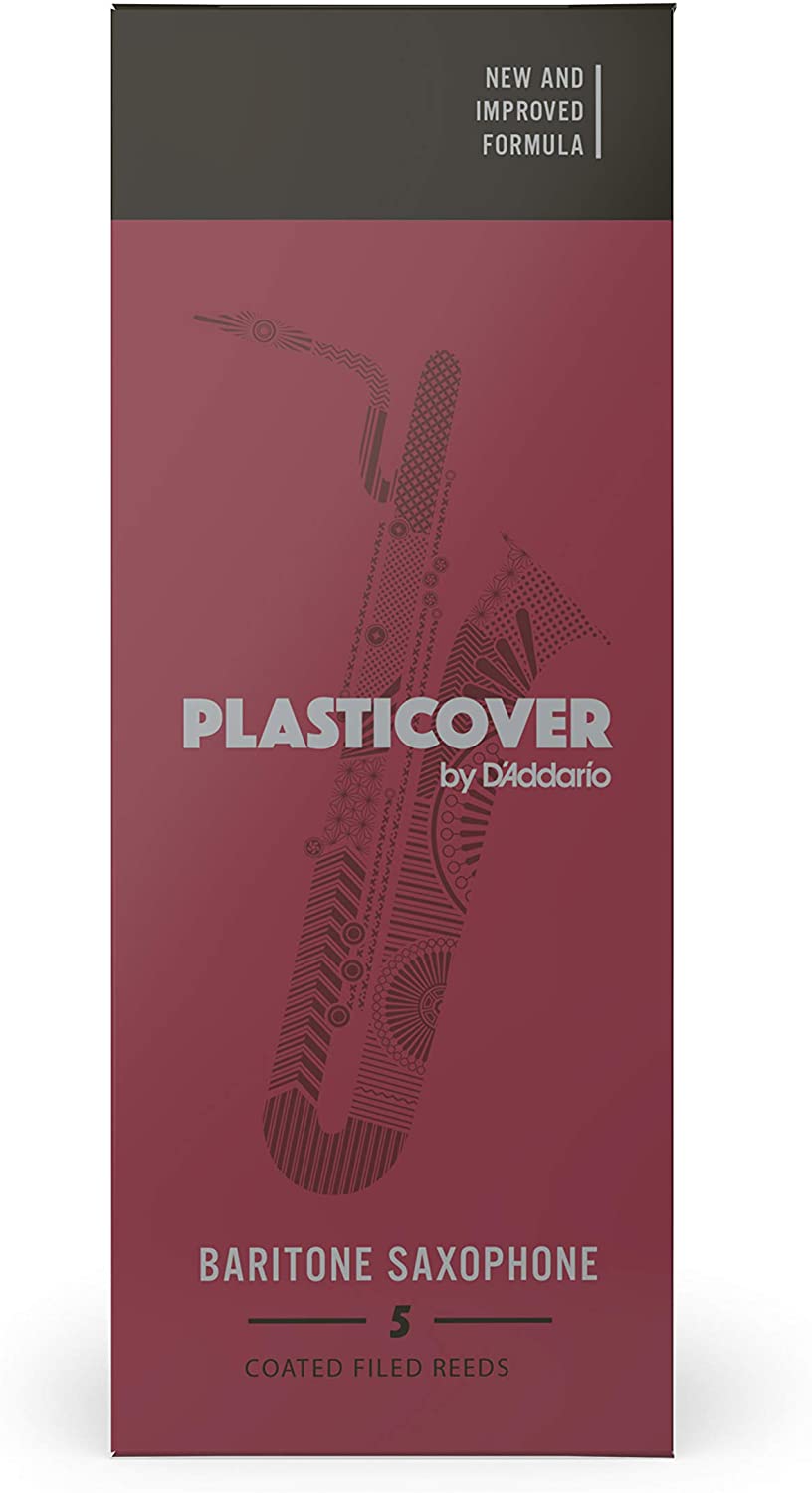 Rico Plasticover Baritone Saxophone Reeds, Strength 3.0, 5-pack