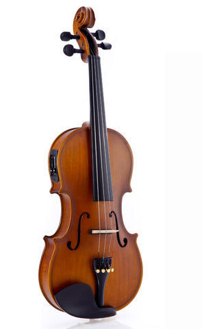 Fever Acoustic Electric Violin, Full Size 4/4, Case, Bow