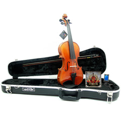 D'Luca Strauss Professional Violin Outfit 4/4 with SKB Case, Strings and Tuner