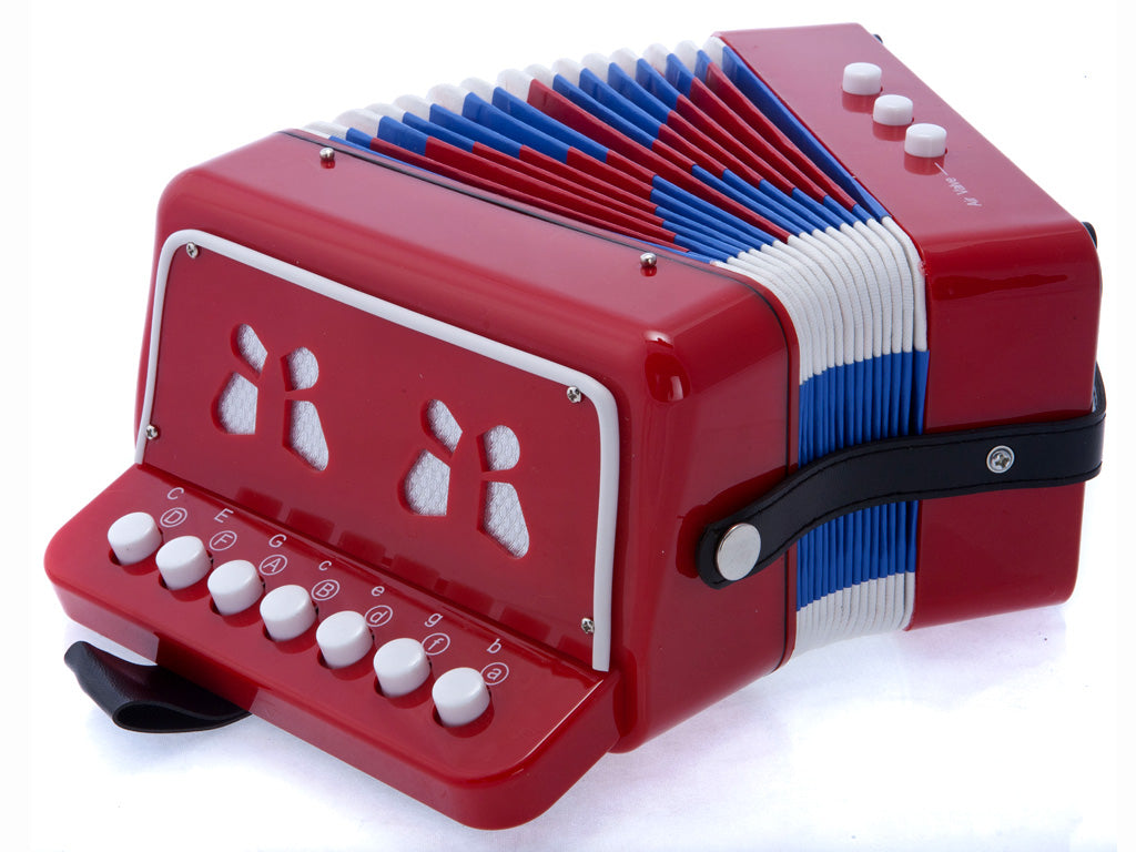 D’Luca Child Button Accordion Red