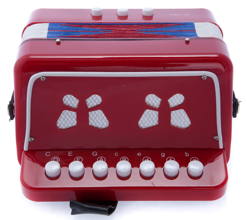 D’Luca Child Button Accordion Red