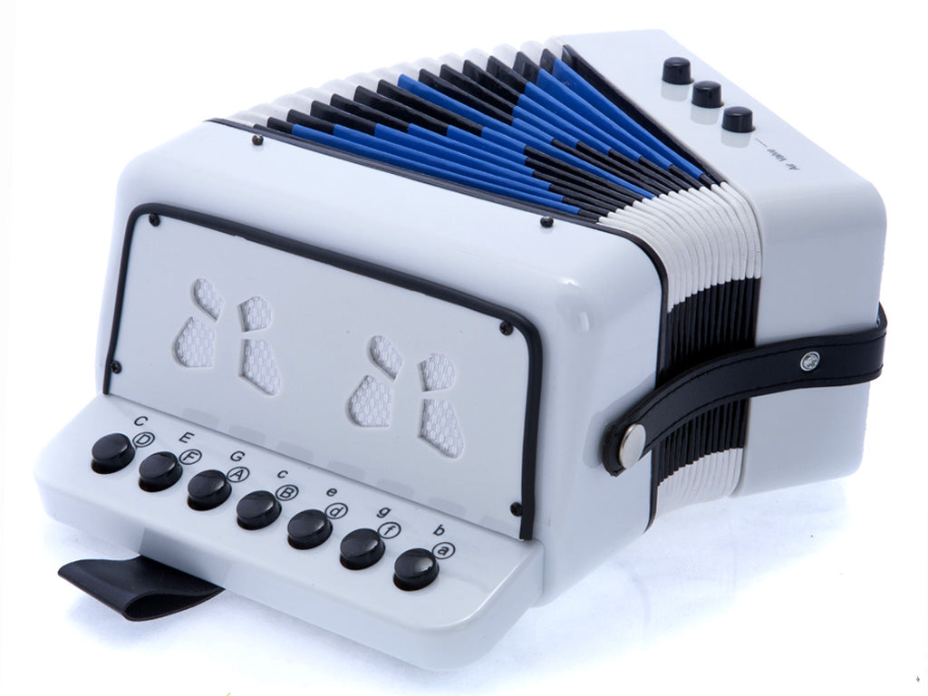 D’Luca Child Button Accordion White