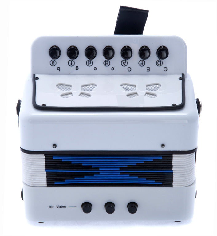 D’Luca Child Button Accordion White