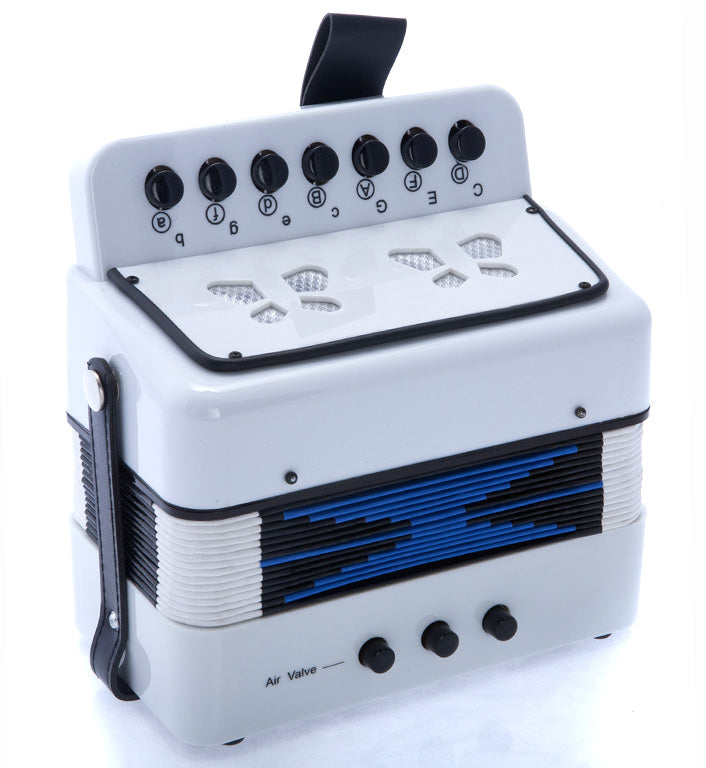 D’Luca Child Button Accordion White