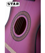 Star Kids Acoustic Toy Guitar 23 Inches Pink Color