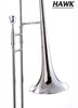 Hawk Nickel Plated Slide Bb Trombone with Case and Mouthpiece