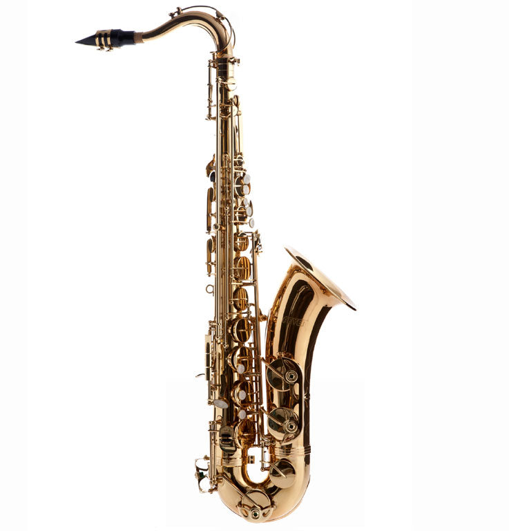 Fever Tenor Saxophone Lacquered Gold with Case Mouthpiece and Reed