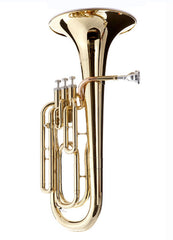 Hawk Student 3 Valves Gold Lacquered Baritone Horn SBAR