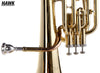 Hawk Lacquer Brass Bb Baritone Horn with Case and Mouthpiece