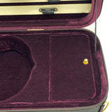 D'Luca Oblong Violin Case Burgandy 4/4