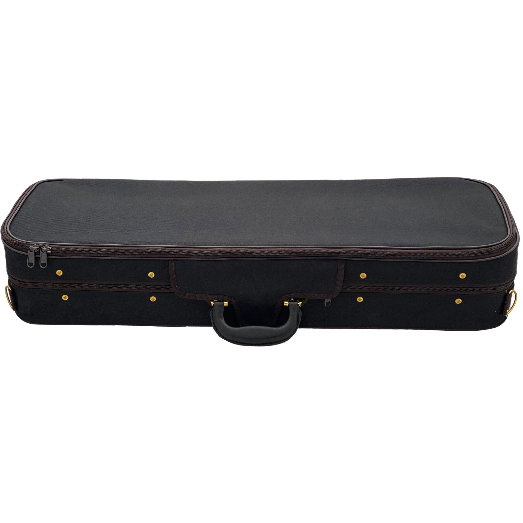 D'Luca Oblong Violin Case Burgandy 3/4