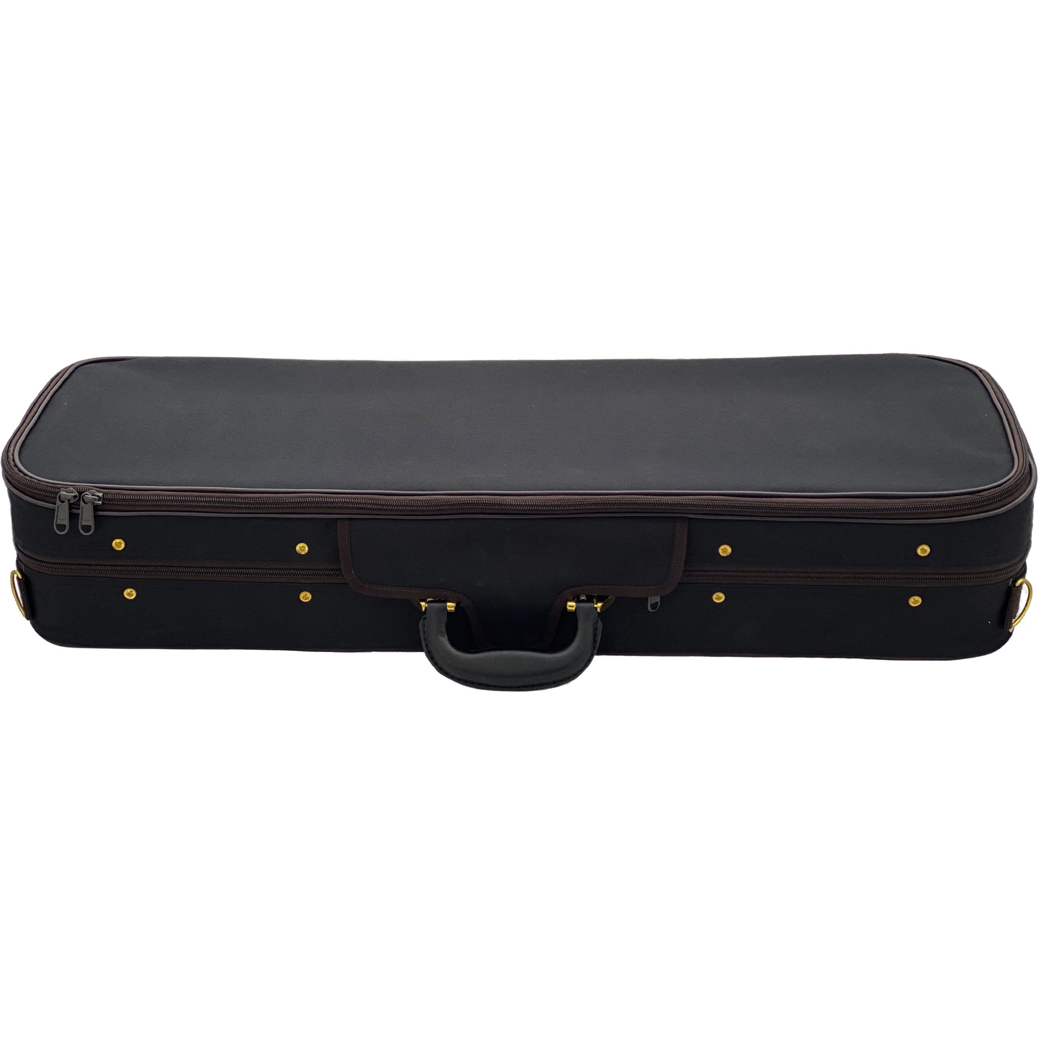 D'Luca Oblong Violin Case Burgandy 1/2