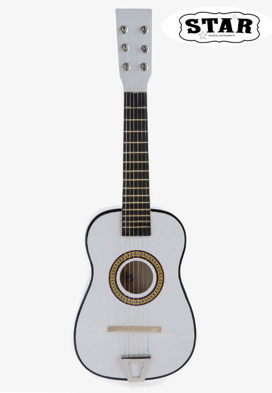 Star Kids Acoustic Toy Guitar 23 Inches Color White