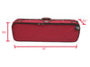 D'Luca Heavy Duty Oblong Violin Case 4/4 Red-Burgandy