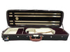 D'Luca Heavy Duty Oblong Violin Case 4/4 Black-Burgandy